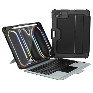 iPad Pro 11 2024 Premium Bumper Combo Keyboard Case with Backlight